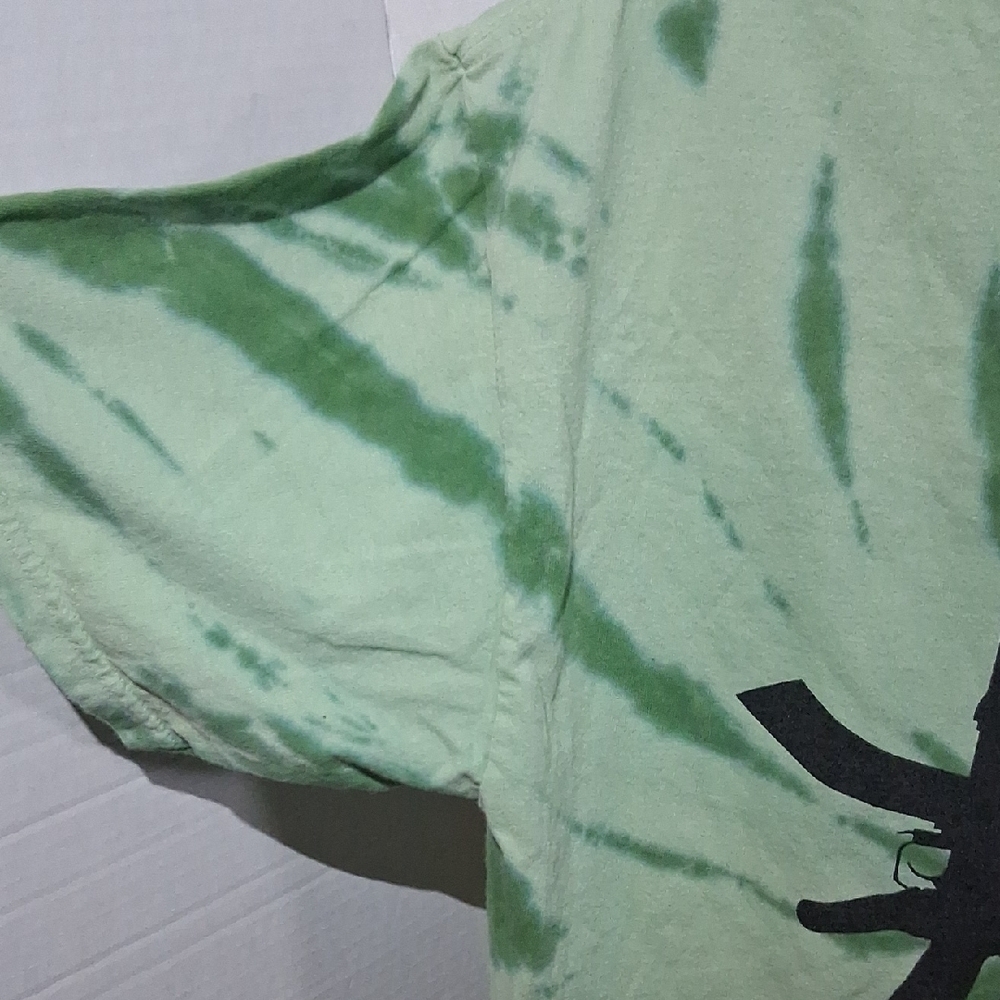 Port And Company Green Tie-Dye T-Shirt with Logo - Picture 8 of 9